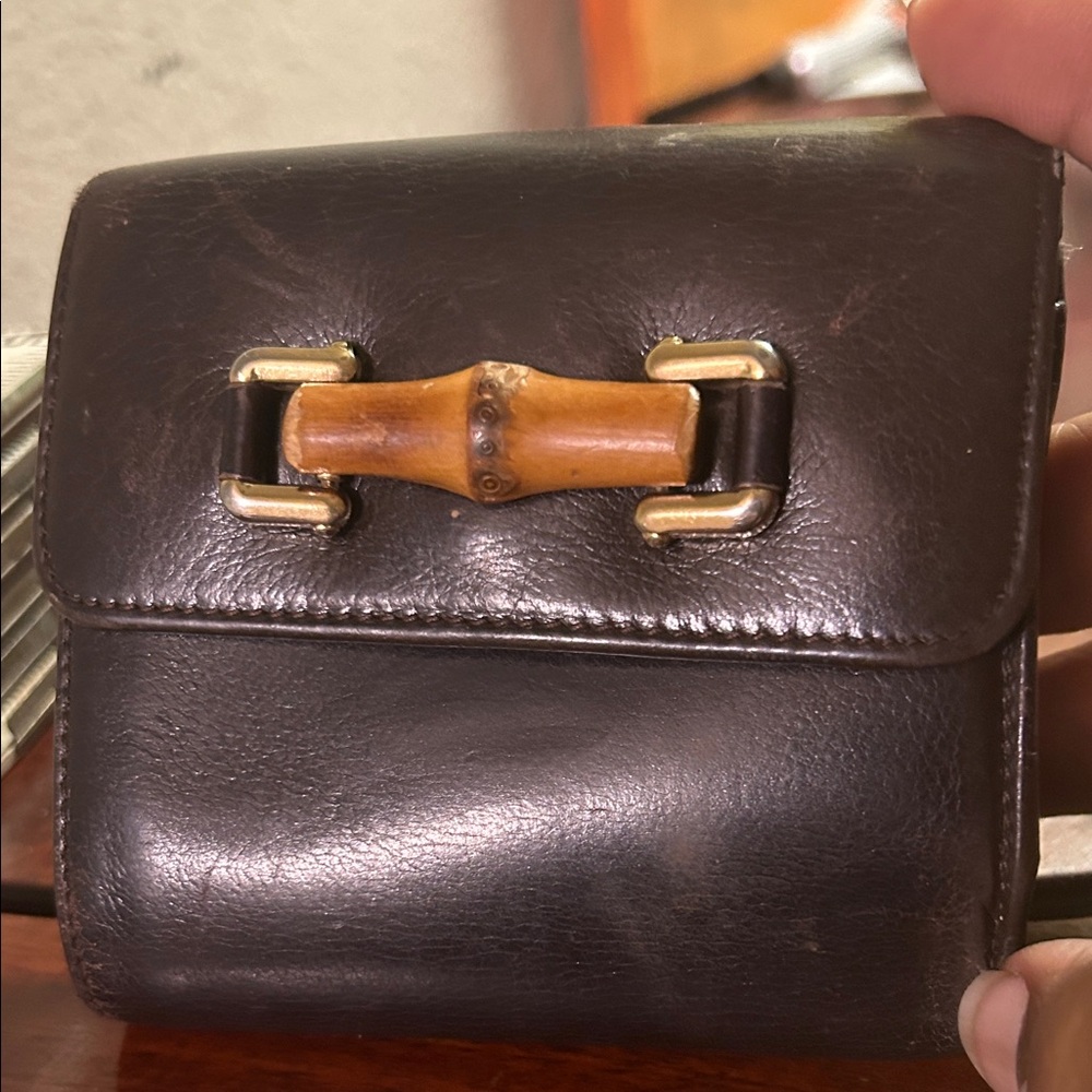 Gucci Bamboo and Leather Mini Wallet - Picture 7 of 7